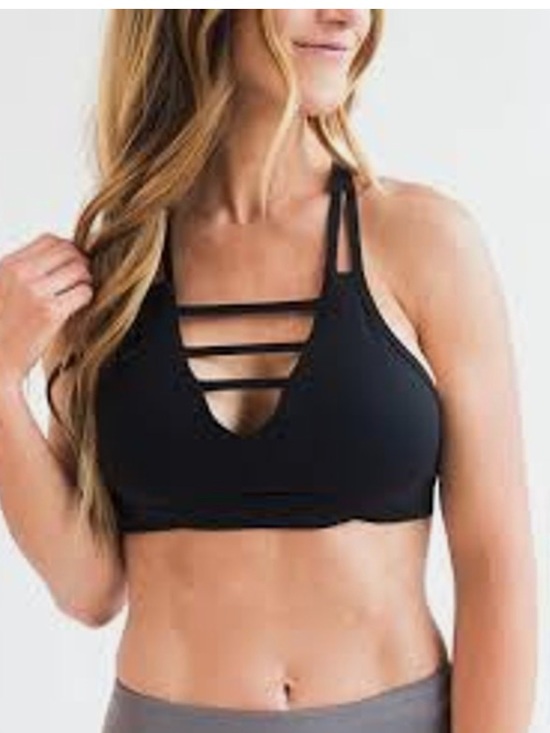 ZYIA Other - ZYIA Black Strappy Bralette with Mesh Inset
